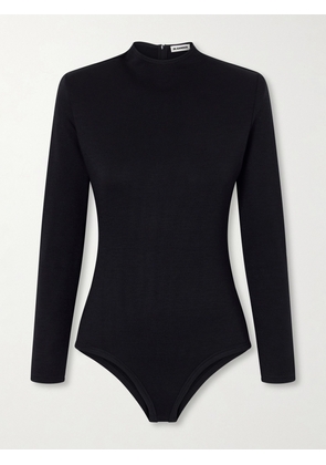Jil Sander - Wool-jersey Bodysuit - Black - x small,small,medium,large,x large