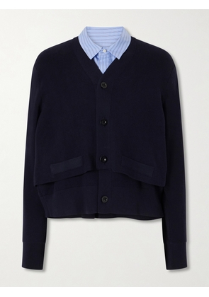 Sacai - Cotton-poplin Cardigan - Blue - 1,2,3,4