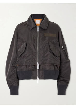 Sacai - Cropped Padded Shell Bomber - Green - 1,2,3,4