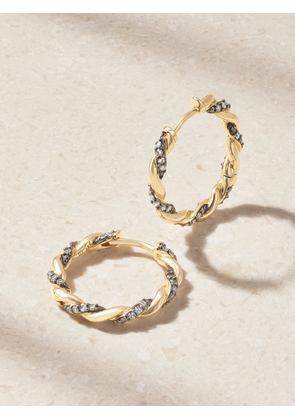 Lucy Delius - 14-karat Gold And Diamonds Earrings - One size