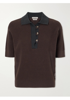 JW Anderson - Cotton-blend Polo Shirt - Brown - x small,small,medium,large,x large