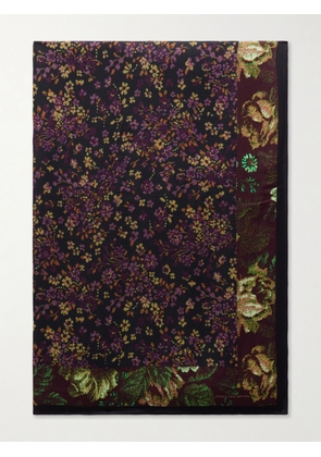 Dries Van Noten - Flara Floral-print Twill Scarf - Brown - One size