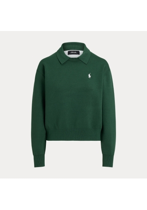 Polo-Collar Logo Pullover