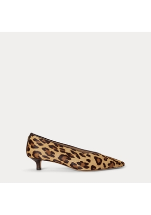 Francesca Leopard-Print Haircalf Pump