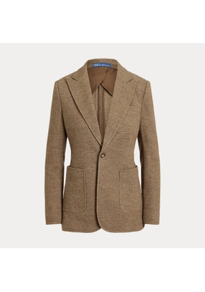 Single-Breasted Wool-Cotton Blazer