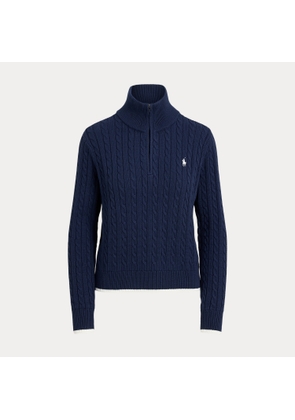 Cable-Knit Quarter-Zip Jumper