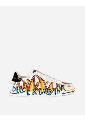 Dolce & Gabbana New Dglimited Portofino Sneakers - Woman Multi-colored 41.5