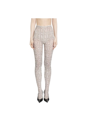 Past Edges Lace-effect Mesh Tights