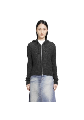 Compact Hood Zip-Up Sweater
