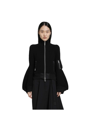 Leather x Wool Melton Jacket