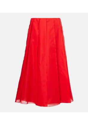 Altuzarra Silk organza midi skirt