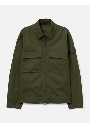 Ghost Cotton Canvas Zip-Up Shirt