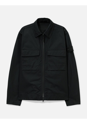 Ghost Cotton Canvas Zip-Up Shirt