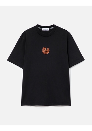 Organic Cotton Jersey T-Shirt With 'Vertical Placement' Print
