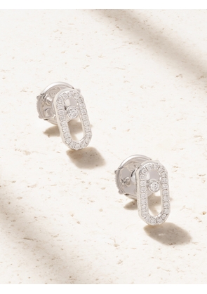 Messika - Move Uno 18-karat White Gold Diamond Earrings - Silver - One size