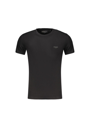 Guess Jeans Black Cotton Mens T-Shirt - S