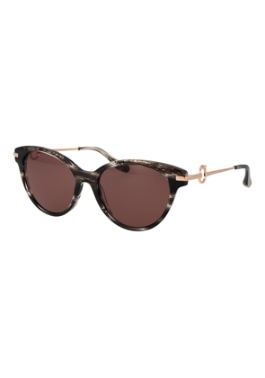 Trussardi Brown Acetate Sunglasses