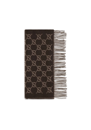 Gucci Brown Cashmere Scarf