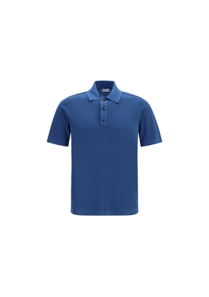 Burberry Blue Wool Oves Aries Polo Shirt - L