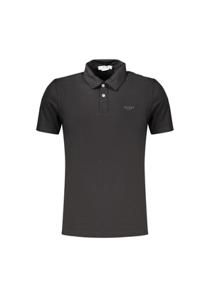 Guess Jeans Black Cotton Men's Polo - S