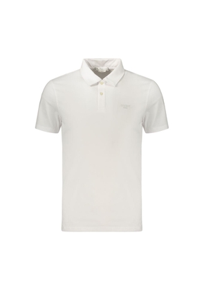 Guess Jeans Bianco Cotton Men Polo - S