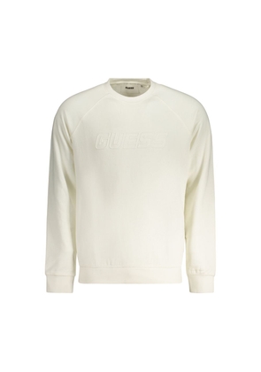 Guess Jeans White Cotton Men's Sweatshirt - S