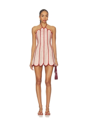 AZULU Lenny Dress in Red. Size XS. Also in XXS, S, M, XL.
