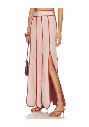 AZULU Cetina Skirt in Brick. Size XS. Also in XXS, S, M, L.