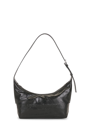 Alexander Wang Punch Crossbody Sling Bag in Black.