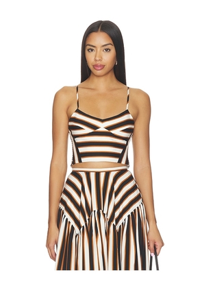 Amanda Uprichard Spencer Top in Multi. Size XS. Also in S, M, L, XL.
