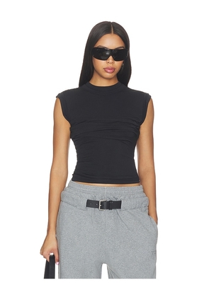 Alexander Wang Twisted Bust Layered Tank in Black. Size XS. Also in S, M.