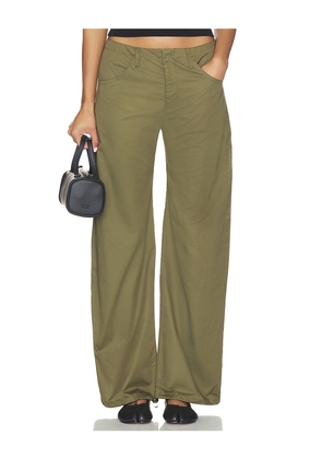 EB Denim Isla Cinch Pant in Olive. Size XS. Also in S, M.
