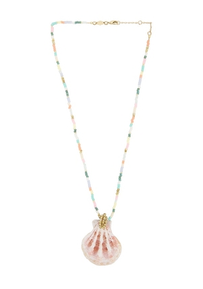 ANNI LU Eldorado Spritz Necklace in Pink.