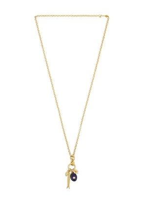 ANNI LU Swimclub Necklace in Metallic Gold.