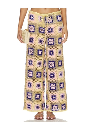 Agua Bendita Roots Alina Pants in Multi. Size S. Also in M, L.