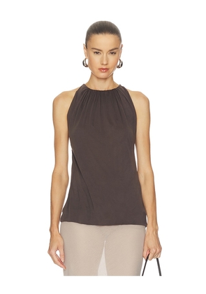 Geel Perla Top in Charcoal. Size S. Also in XS, M, L.