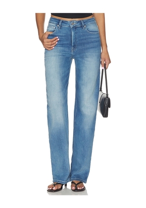 Good American Soft Tech True Straight Jeans in Blue. Size 2. Also in 8, 16.