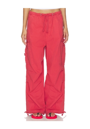 Jaded London Parachute Trouser in Red. Size XXS. Also in L, M, S, XL, XS.