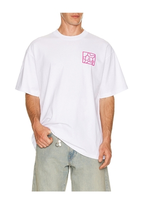 HUF Cyberpunk Tee in White. Size S. Also in M, L, XL/1X.