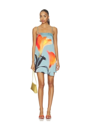 MISA Los Angeles Inez Mini Dress in Blue. Size XS. Also in XXS, S, M, L, XL.