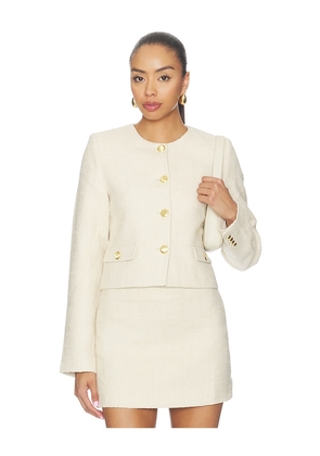 L'Academie Hilde Jacket in Beige. Size XXS. Also in XS, S, M, L, XL.