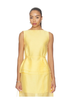 L'Academie Ashby Top in Yellow. Size XXS. Also in XS, S, M, L, XL.