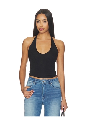 Michael Lauren Mills Halter Top Double in Black. Size M. Also in XS, S, L, XL.