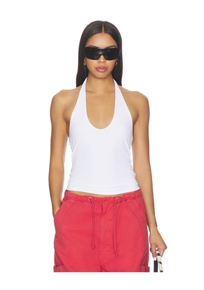 Michael Lauren Mills Halter Top Double in White. Size XS. Also in S, M, L, XL.