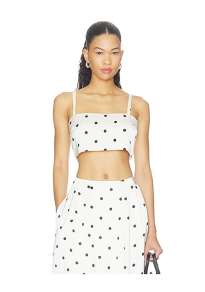 L'Academie Selma Top in Black,White. Size XXS. Also in XS, S, M, L, XL.