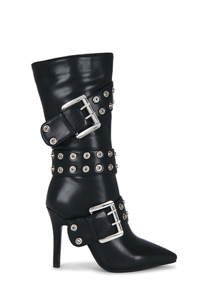 NIIHAI Slouch Buckle Boot in Black. Size 37. Also in 38, 39, 40, 41, 42.