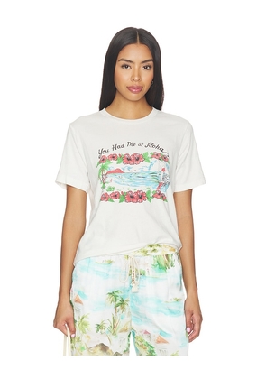 Le Superbe You Had Me At Aloha Tee in White. Size XS. Also in S, M, L.