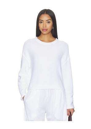 LESET Mae Crewneck in White. Size XS. Also in S, M, L, XL.