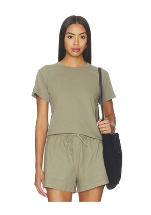 LESET The Margo Tee in Taupe. Size XS. Also in S, M, L, XL.