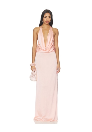 Lovers and Friends Tatiana Gown in Peach. Size XXS. Also in XS, S, M, L, XL.